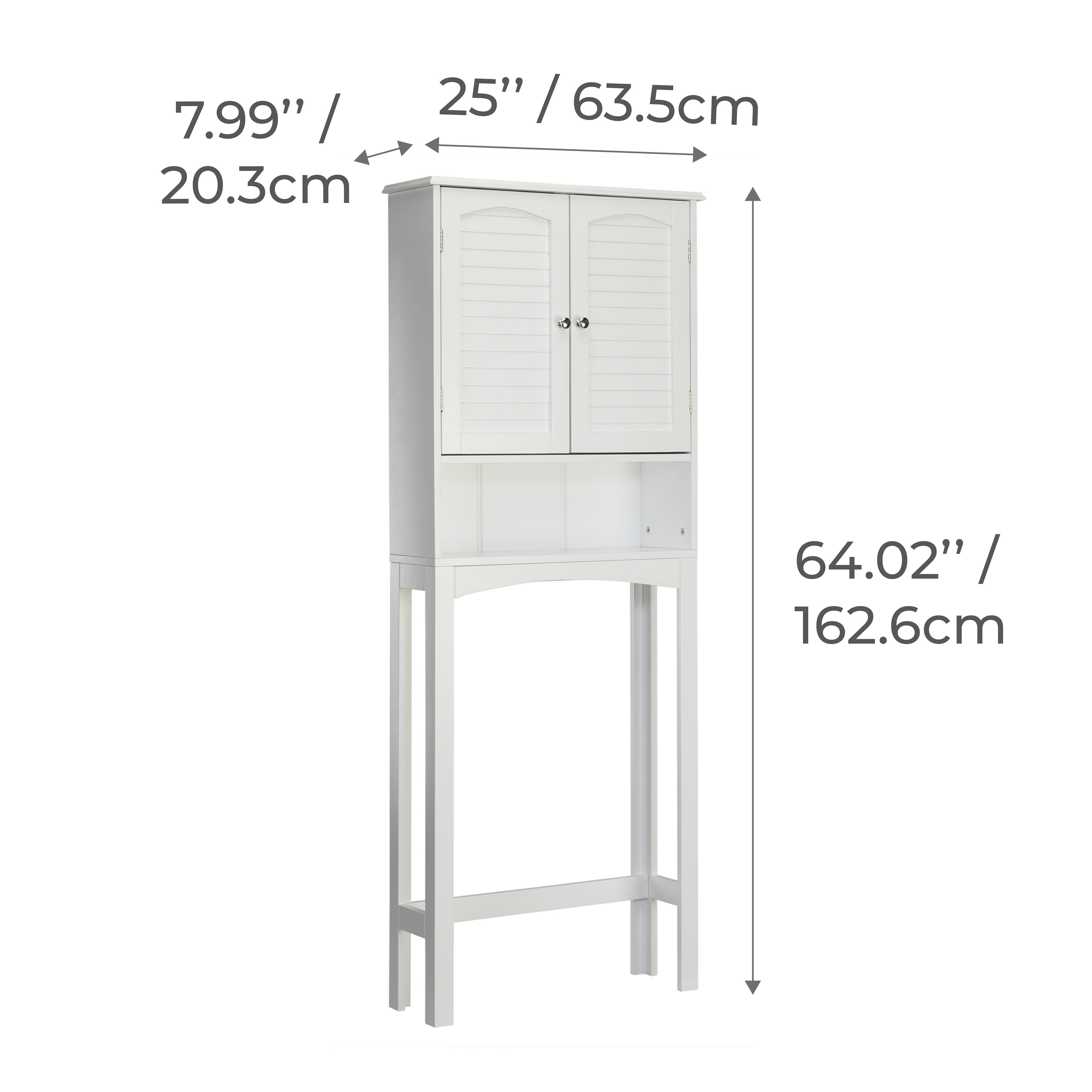 7.99" / 20.3cm  
25" / 63.5cm  
64.02" / 162.6cm