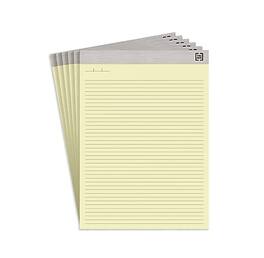 TRU RED - Notepads, 8.5" x 11.75", Narrow Ruled, 50 Sheets/Pad, 6 Pads/Pack - Canary