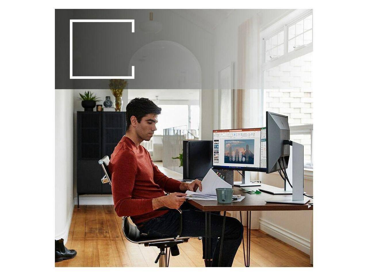 Alt View 2. HP - HP EliteDesk 8 G1i - Intel Core Ultra 7 265 - 32 GB - 1 TB SSD - Intel Q870 - Windows 11 Pro - 280W - Black C6TX1UT#ABA - Black.