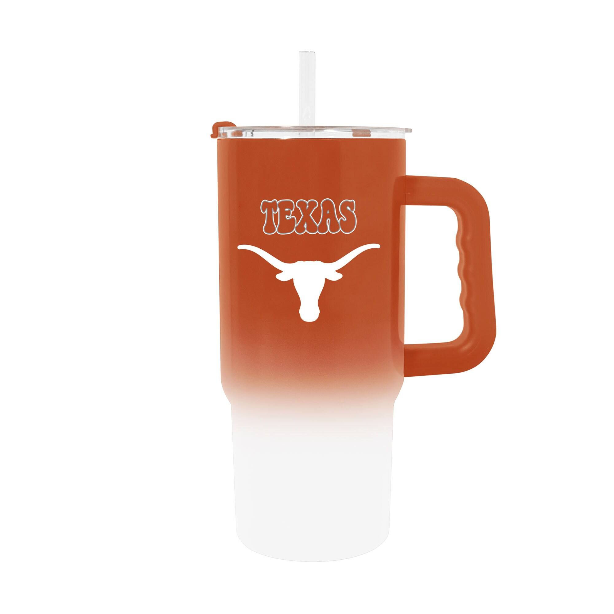 Alt View 1. Logo Brands - Texas Longhorns 24oz. Ombre Stainless Steel Tumbler - Multicolor.