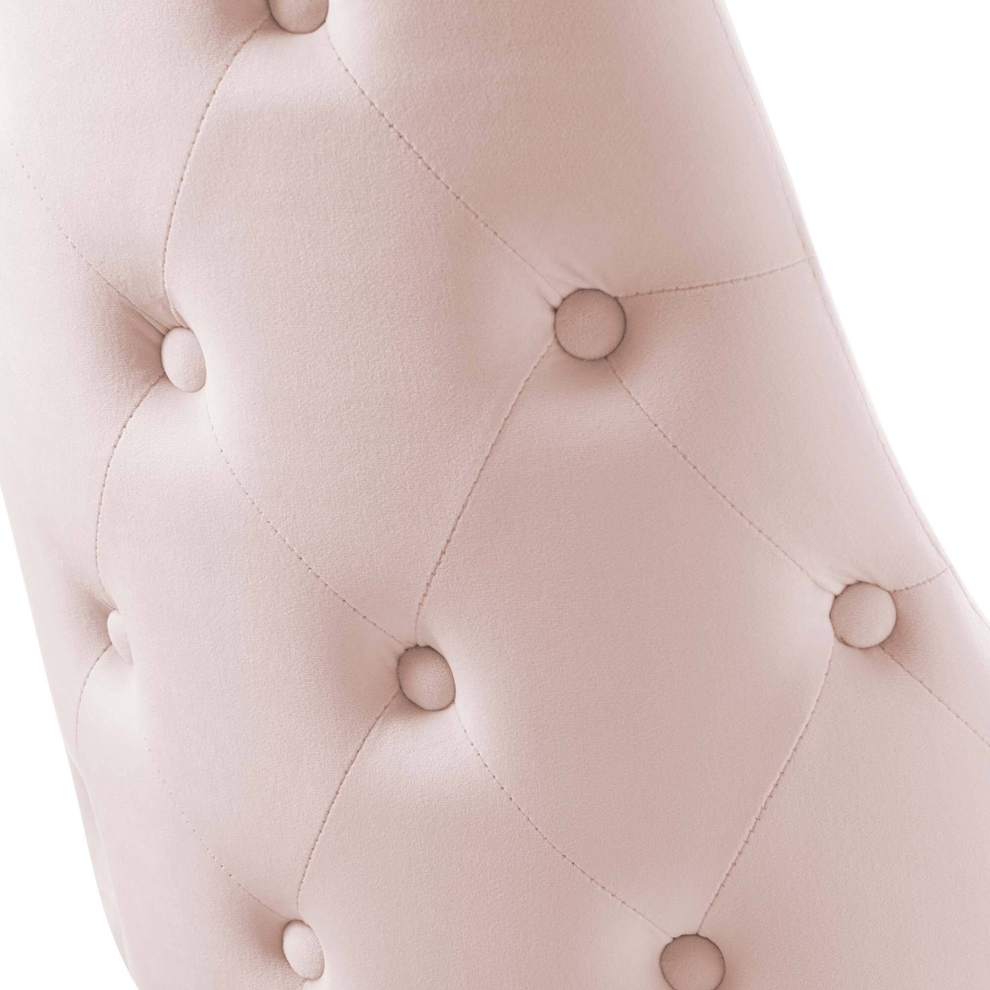 Alt View 4. Modway - Adorn Tufted Performance Velvet Dining Side Chair by Modway - Pink.