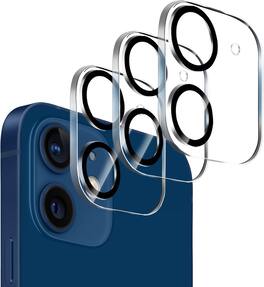 Oumilen - iPhone 12-6. 1 Camera Mask, Lens Screen Protector, 10 Piece - Clear