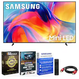 Bundle - Samsung - 65" Mini LED M70H 4K Vision AI TV, Titan (2026) + 1-Year Extended Warranty Package