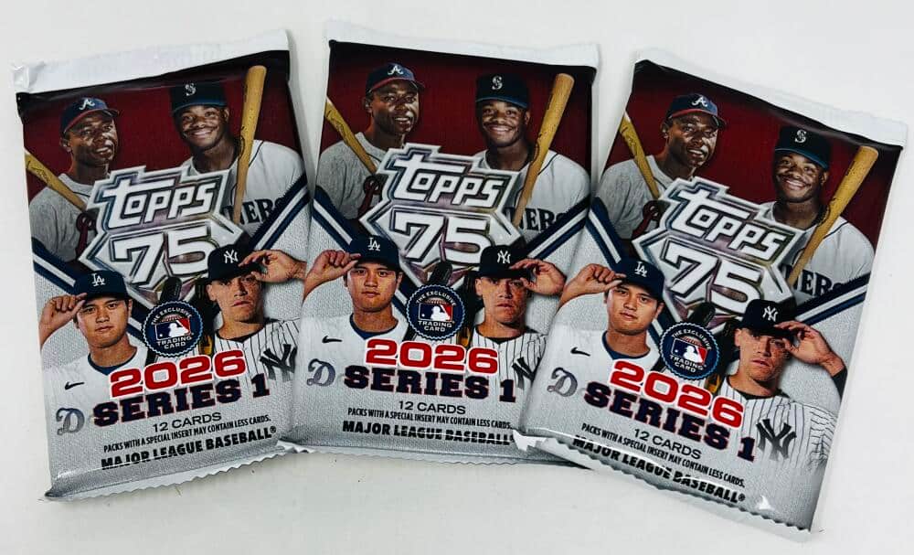 2026 Topps Series 1 Baseball 3-Pack Lot price history on PriceWatchPro