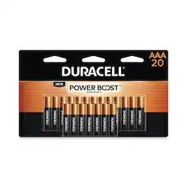 Duracell - MN2400B20Z Power Boost CopperTop Alkaline AAA Batteries (20/Pack)