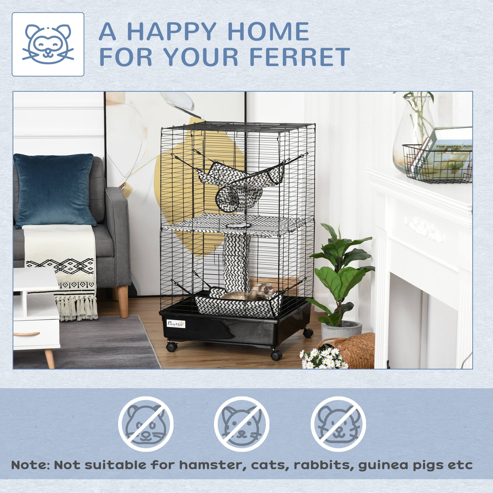 A HAPPY HOME FOR YOUR FERRET

Note: Not suitable for hamster, cats, rabbits, guinea pigs etc