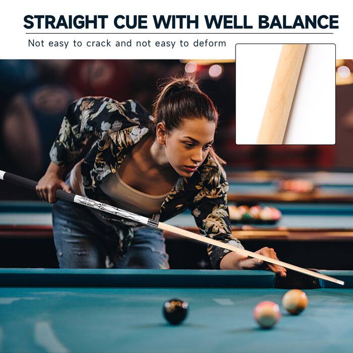 STRAIGHT CUE WITH WELL BALANCE
Not easy to crack and not easy to deform