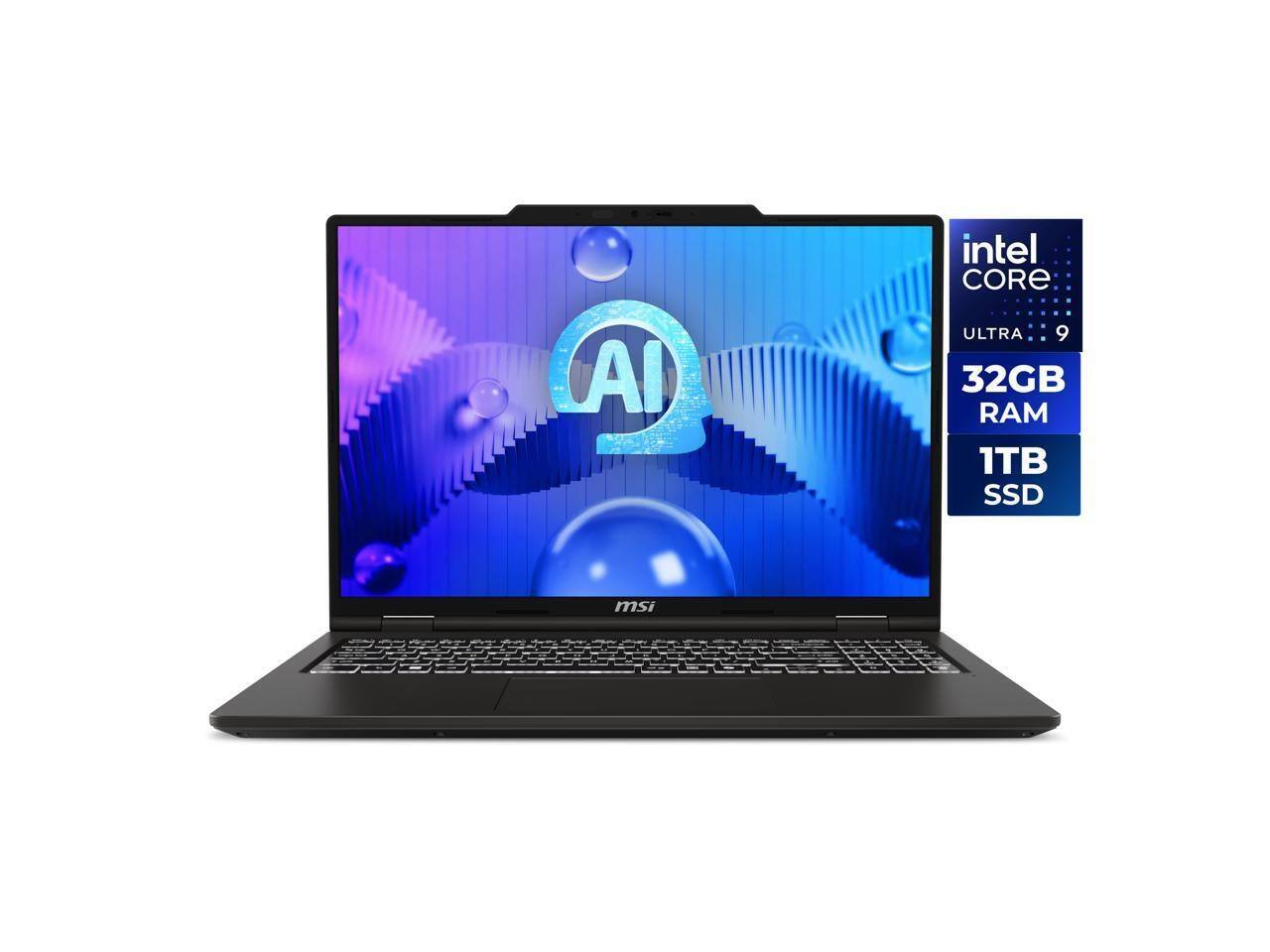AI intel CORE ULTRA 9: 32GB RAM, 1TB SSD, MSI