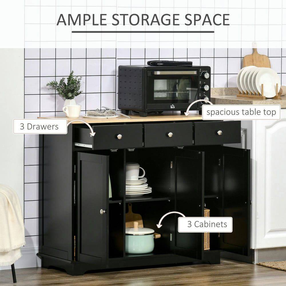 AMPLE STORAGE SPACE

- 3 Drawers
- spacious table top
- 3 Cabinets