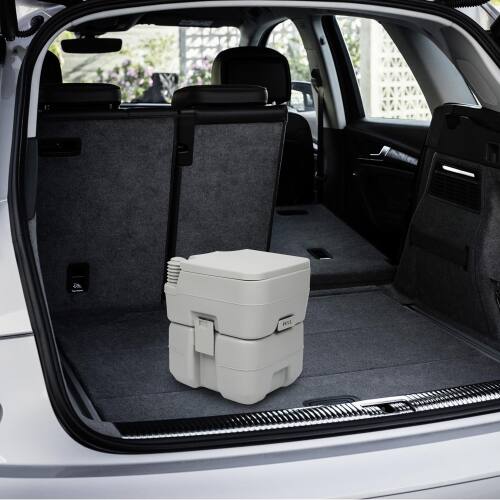 Alt View 8. Winado - Portable Toilet 5.3 Gallon Capacity, Removable Camping Toilet with Detachable Waste Tank for Camping Outdoor Travel - Gray.