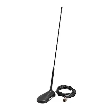 Front. Uniden - Uniden Bcatpl259-19 18-in. Magnetic-mount Pre-tuned Cb Antenna, Bcatpl259-19 - Black.