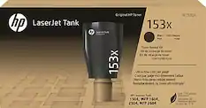 hp LaserJet Tank
Original HP Toner
W1530X
153x
Black
Tinta Negra
Noir
Toner Reload Kit
Kit de recharge de toner
Kit de recarga de toner
Ultra-low cost per page
Coût par page extrêmement faible
Cot par page extremement faible
Mess-free toner replacement
Remplacement du toner ultra simple
HP LaserJet Tank
1504, MFP 1604, 2504, MFP 2604
Over 75% plastic reduction compared to original toner cartridges