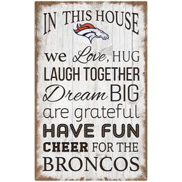 Fan Creations - 11'' x 19'' Team In This House Sign - Multicolor