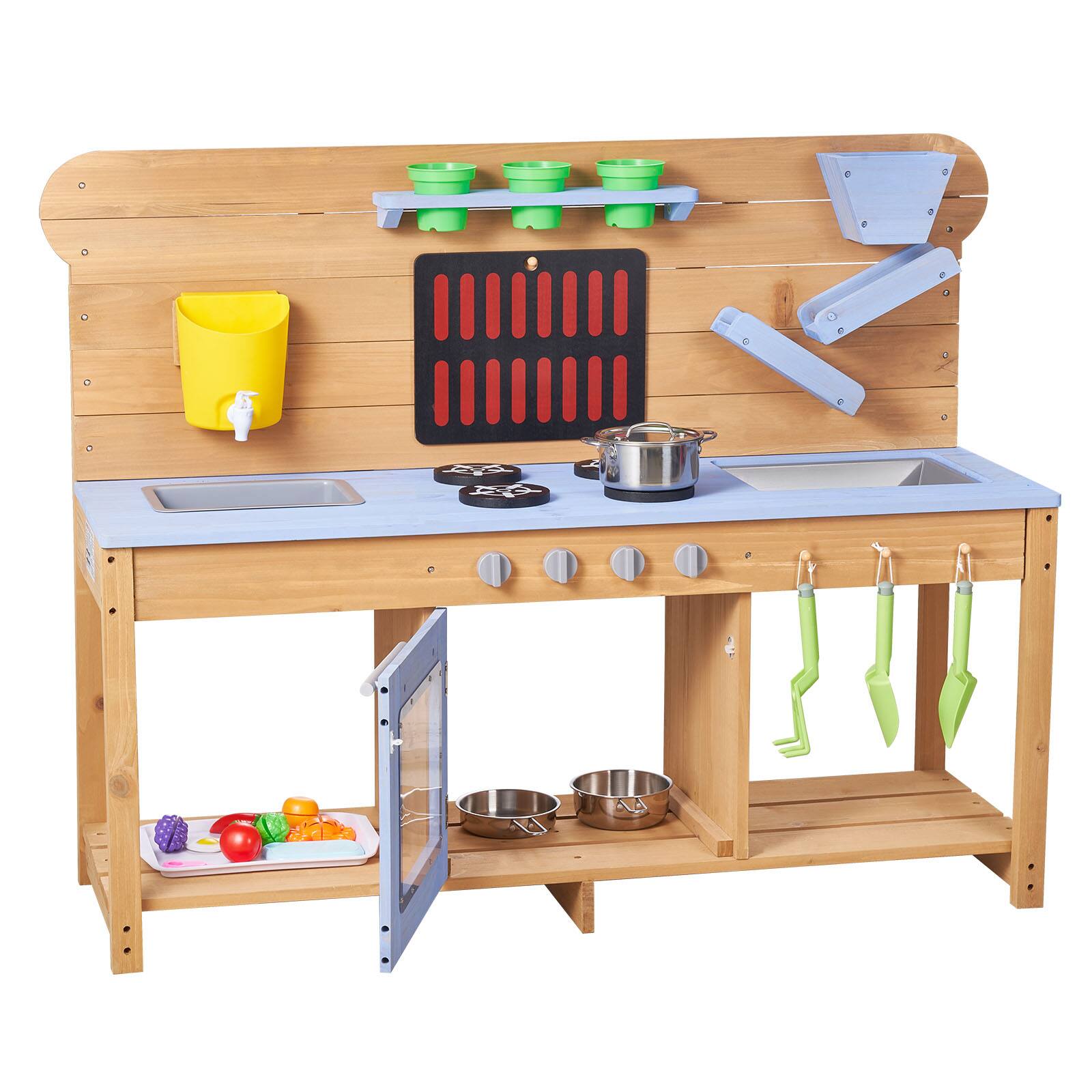 VEVOR Mud Kitchen, Outdoor Mud Kitchen for Kids, Wood Outdoor Play