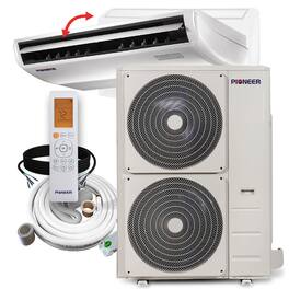 Pioneer - Quantum Ultra 48,000 BTU 4 Ton 19.8 SEER Floor/Ceiling Mini-Split Air Conditioner with Heat Pump 230-Volt - White