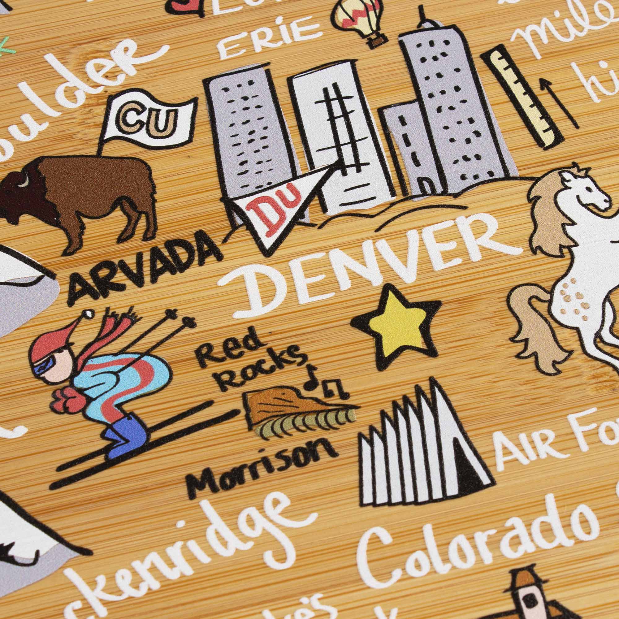 - Boulder
- Erie
- Arvada
- Denver
- Red Rocks
- Morrison
- Kenridge
- Air Force
- Colorado