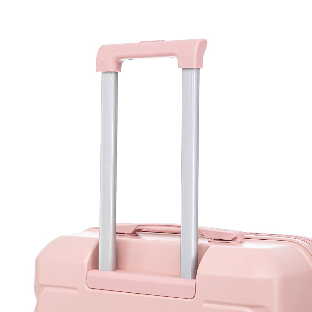 Alt View 10. Ropilly - Ropilly Pink Hard Shell Luggage Set 3 Piece Spinner Suitcase 20 24 28 Inch - Pink.