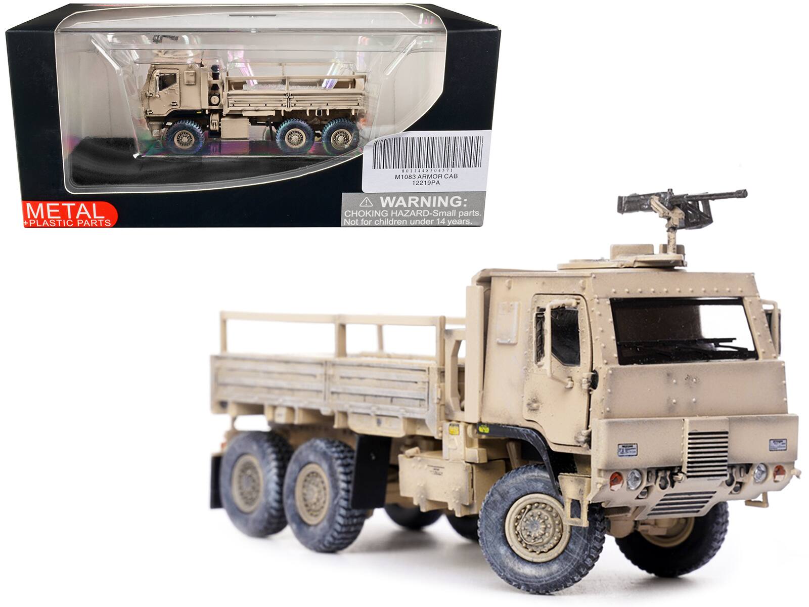 M1083 ARMOR CAB  
12219PA  

WARNING:  
CHOKING HAZARD - Small parts. Not for children under 14 years.  

METAL + PLASTIC PARTS