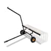 Front. VEVOR - Tow Behind Dethatcher, 60-inch Tow Dethatcher with 24 Steel Tines, Lawn Dethatcher Rake - Black.