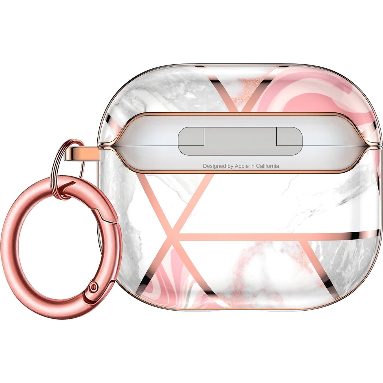 Alt View 12. SaharaCase - Empress Series Marble Case for Apple AirPods (3rd Generation) - Pink.
