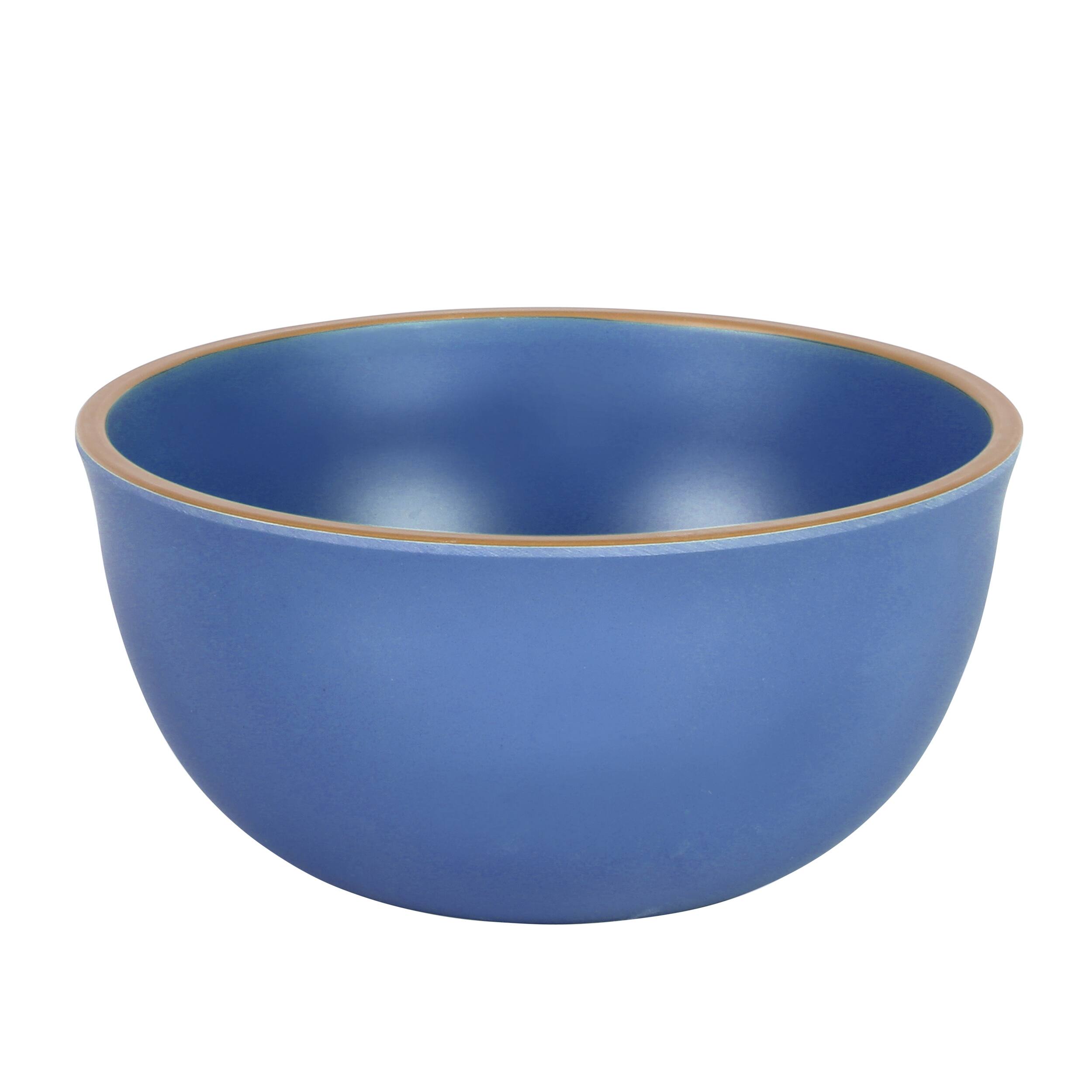Alt View 1. Gibson - Gibson Home Rockabye 4 Piece 6.1 Inch Melamine Cereal Bowl Set in Blue - Blue.