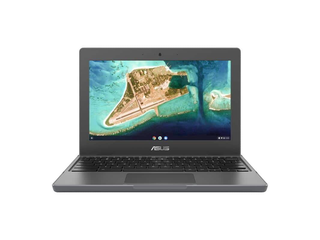ASUS - CR1100CKA-YZ142T 11.6" Rugged Touchscreen Chromebook Celeron 4GB/32GB - Dark Gray