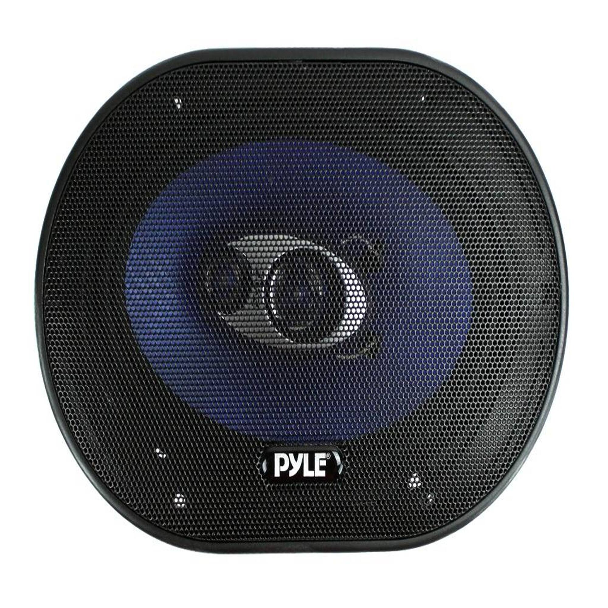 Alt View 2. Pyle - 4) New Pyle PL573BL 5x7" 600 Watts 3-Way Car Coaxial Speakers Stereo Blue Four - Black.