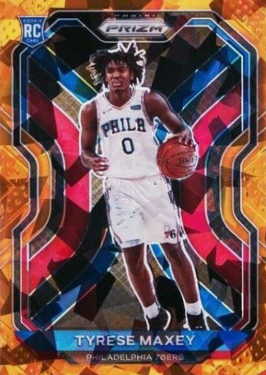 BOOK IT!  
RC PRIZM  
PHILA 0  
TYRESE MAXEY  
PHILADELPHIA 76ERS