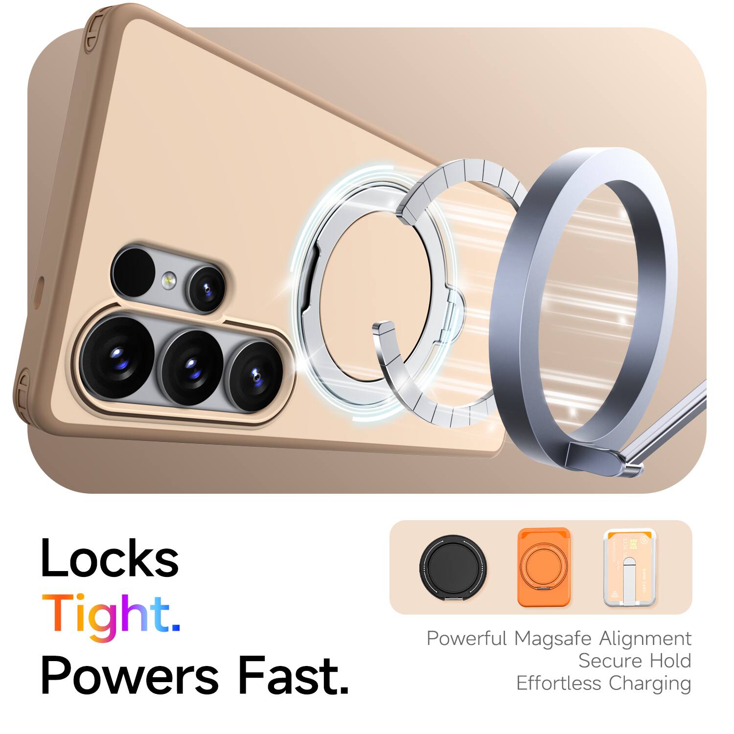 Locks Tight. Powers Fast.  
Powerful MagSafe Alignment  
Secure Hold  
Effortless Charging