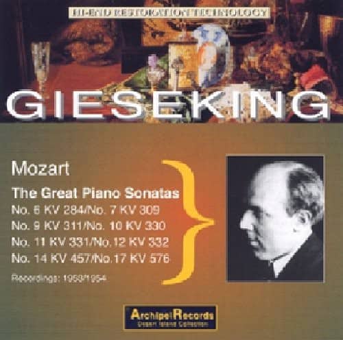Mozart / Gieseking - Klaviersonaten 6 7 910   - COMPACT DISCS [CD] price history on PriceWatchPro
