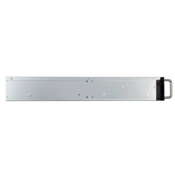 Left. SilverStone - RM23-502 2U dual 5.25" drive bay ATX rackmount industrial storage server chassis with USB 3.1 Gen1 interface.
