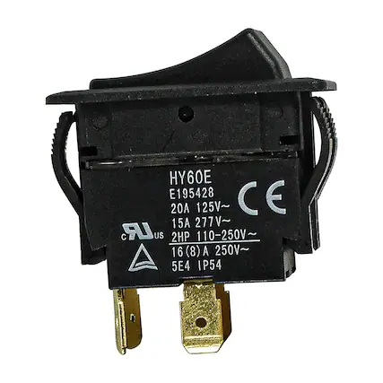 HY60E
E195428
CE
20A 125V~
15A 277V~
16 (8) A 250V~
2HP 110-250V~
5E4 IP54
US