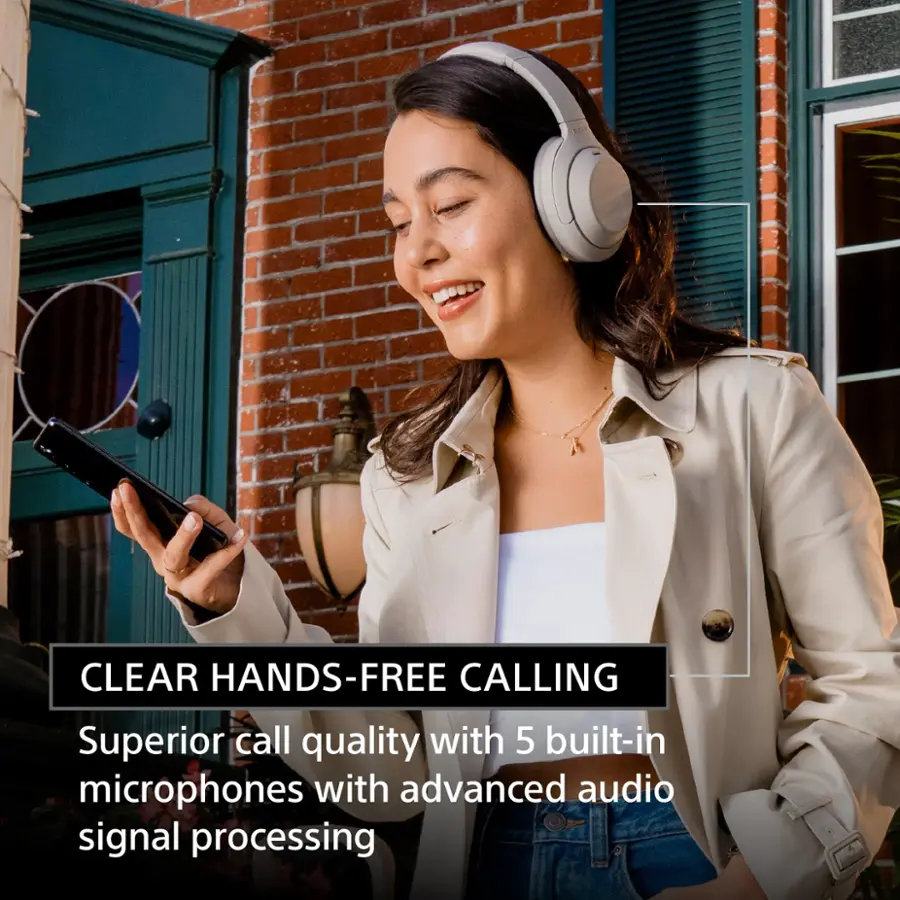 CLEAR HANDS-FREE CALLING: SUPERIOR CALL QUALITY WITH 5 BUILT-IN MICROPHONES AND ADVANCED AUDIO SIGNAL PROCESSING