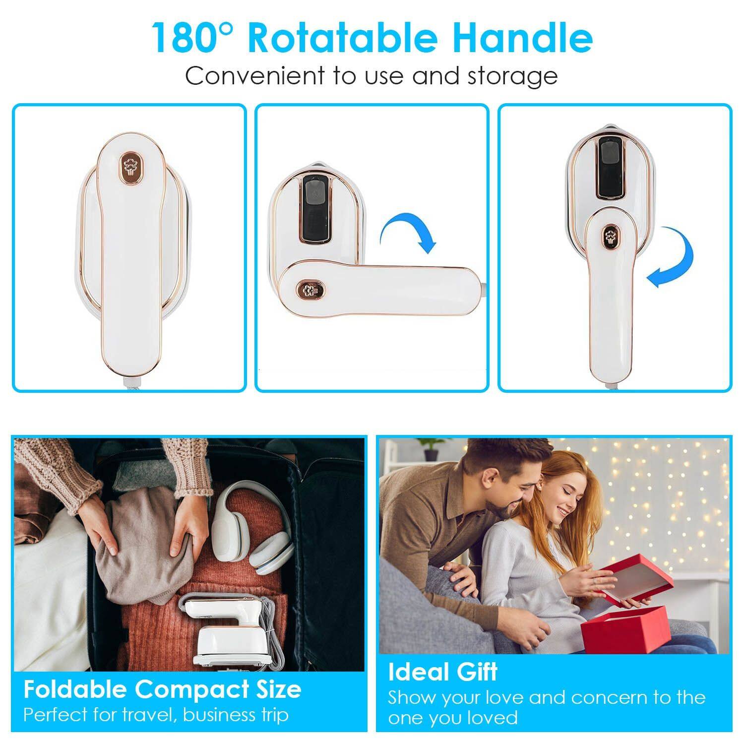 180° Rotatable Handle  
Convenient to use and storage  

Foldable Compact Size  
Perfect for travel, business trip  

Ideal Gift  
Show your love and concern to the one you loved