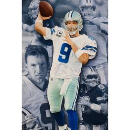 Deacon Jones Foundation - Dallas Cowboys Tony Romo Fine Art Gicl-e Canvas Print 24" x 36" by Artist Rob Jackson - Multicolor