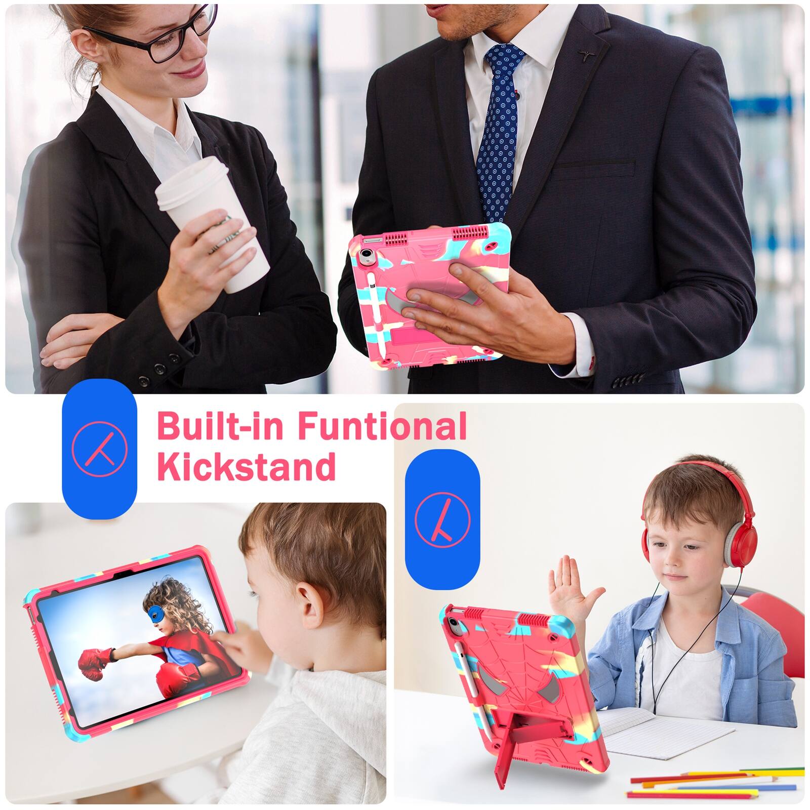 Built-in Functional Kickstand