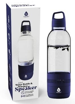 Pursonic - 2-in-1 Water Bottle with Built-In Wireless Speaker - Blue