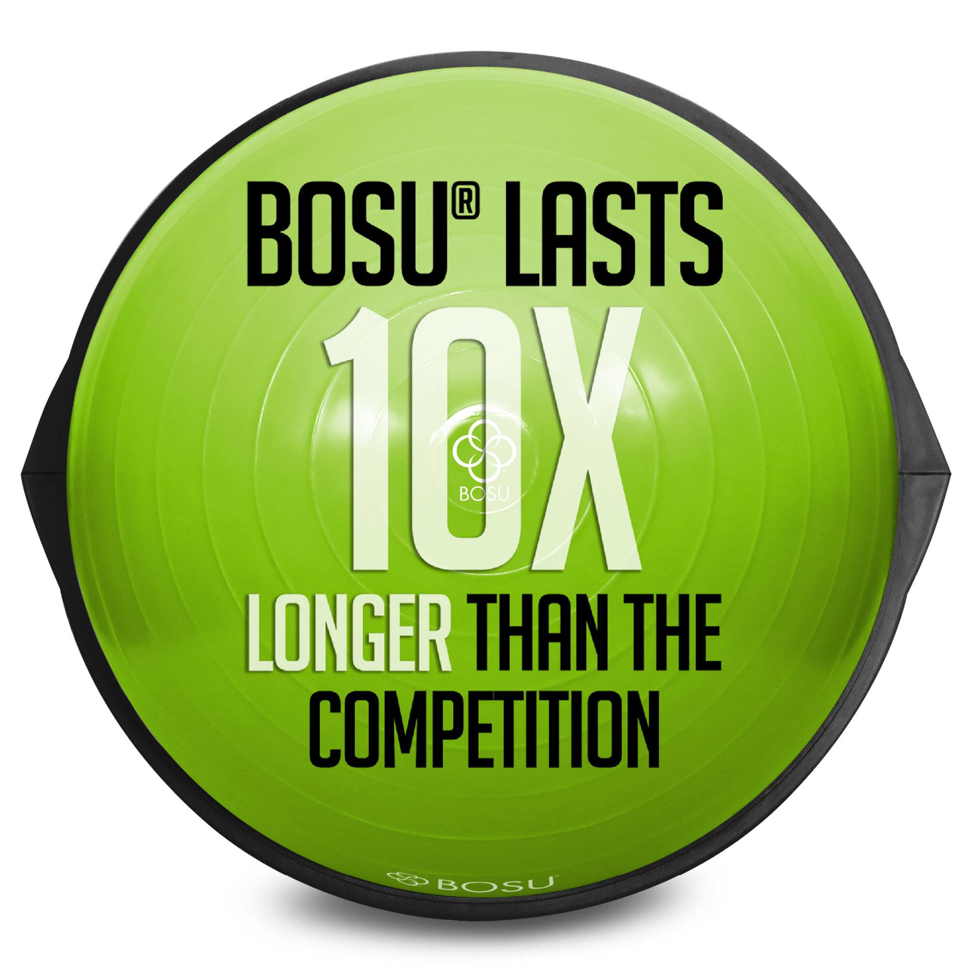 BOSU® LASTS 10X LONGER THAN THE COMPETITION