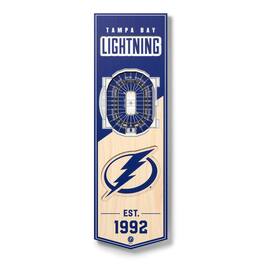 YouTheFan - Tampa Bay Lightning 6'' x 19'' 3D StadiumView Banner - Multicolor