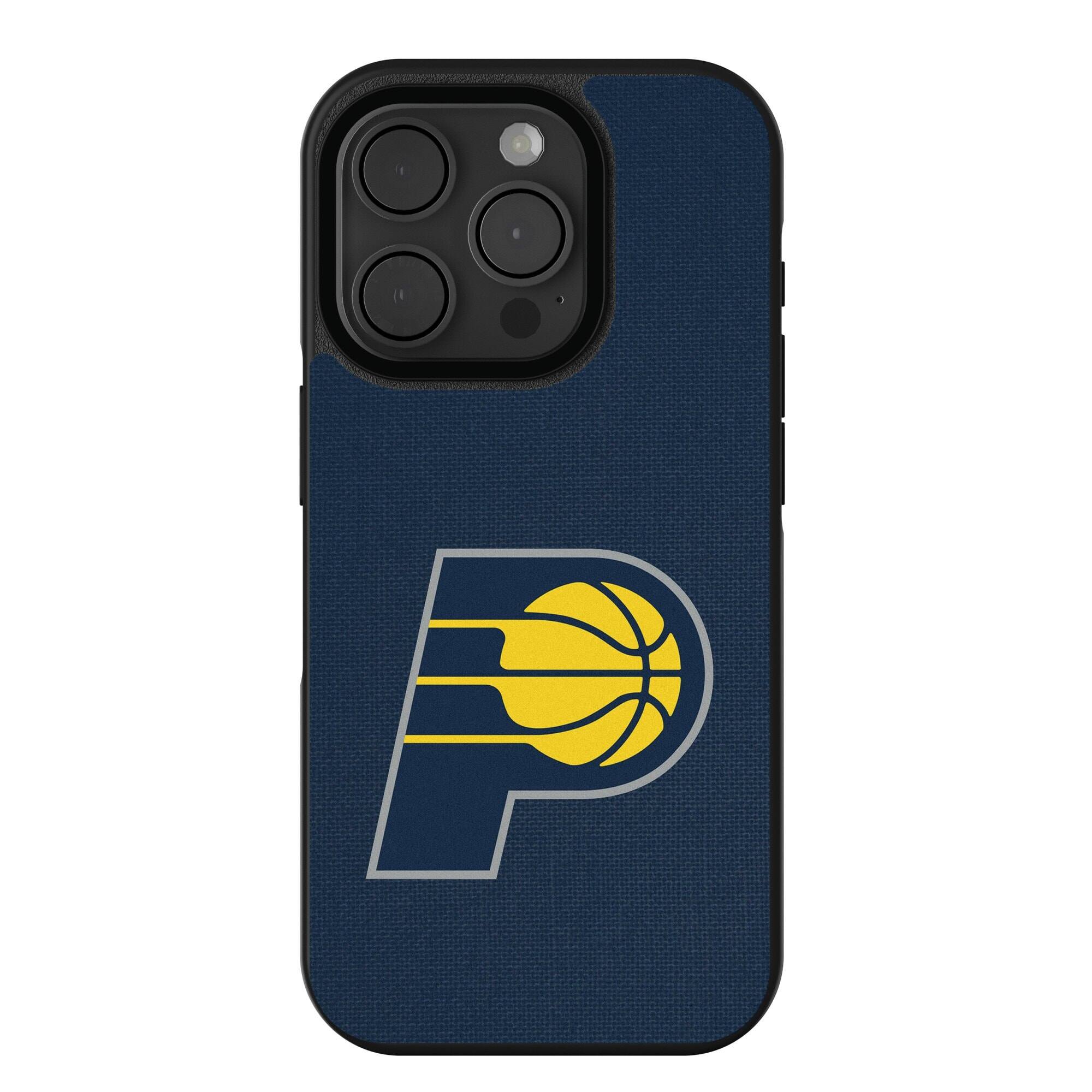 Front. Keyscaper - Indiana Pacers Solid Design iPhone Bump Case - 16 Pro - Multicolor.