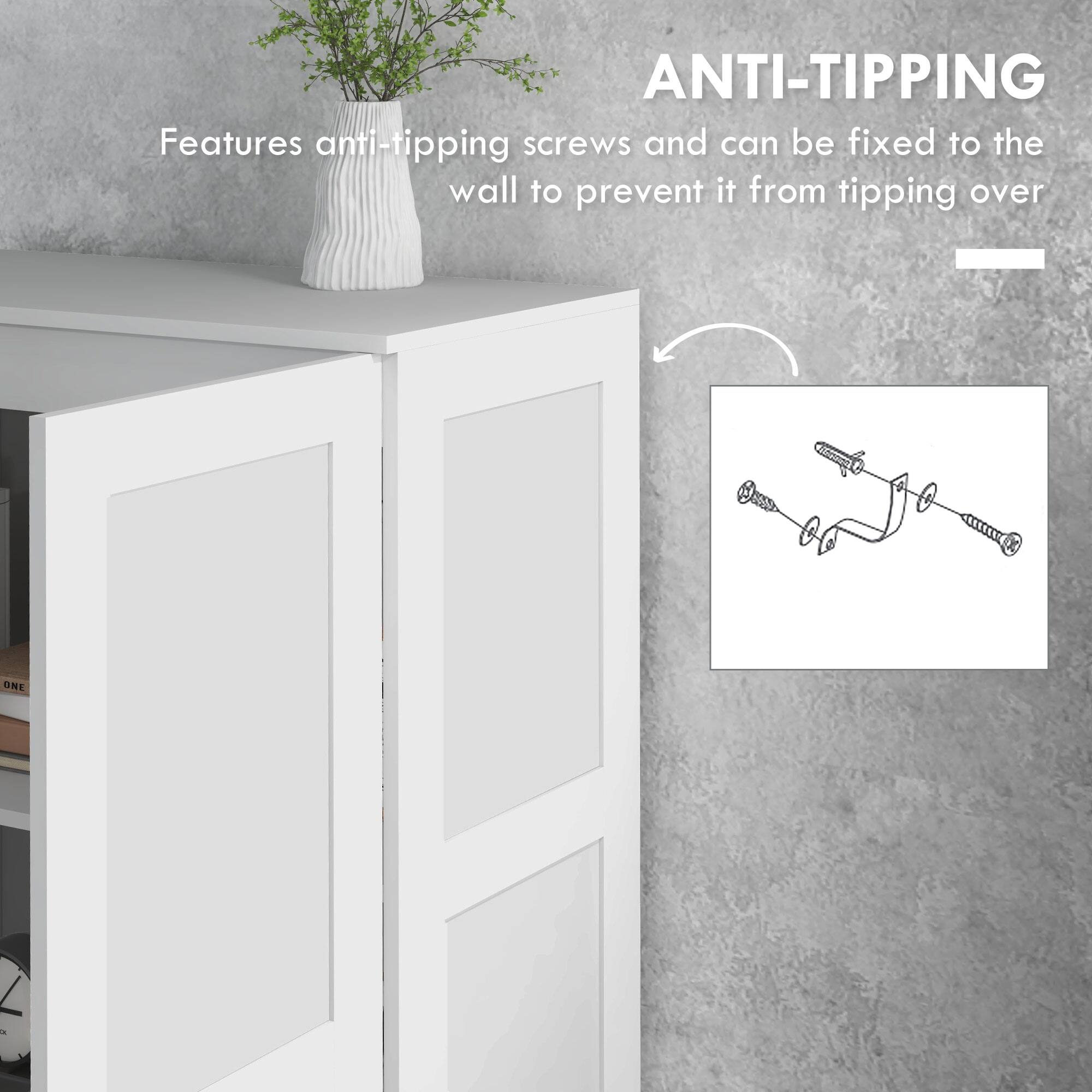 ANTI-TIPPING
Features anti-tipping screws and can be fixed to the wall to prevent it from tipping over
ONE -