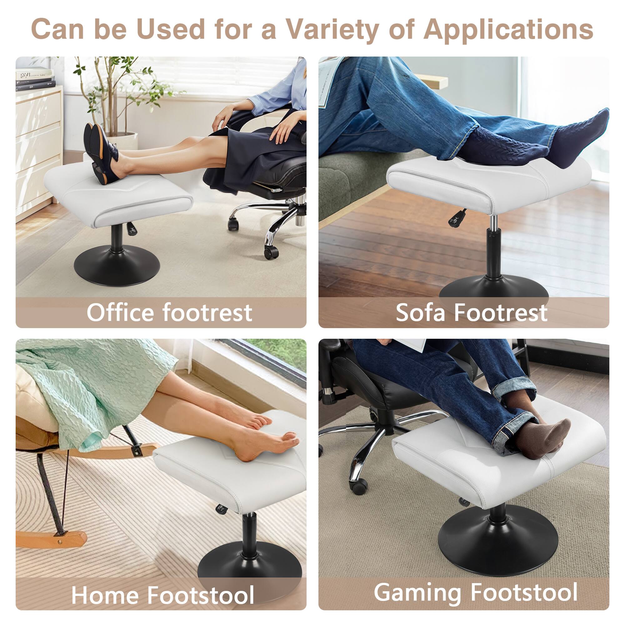 Can be Used for a Variety of Applications

- Office footrest
- Sofa Footrest
- Home Footstool
- Gaming Footstool