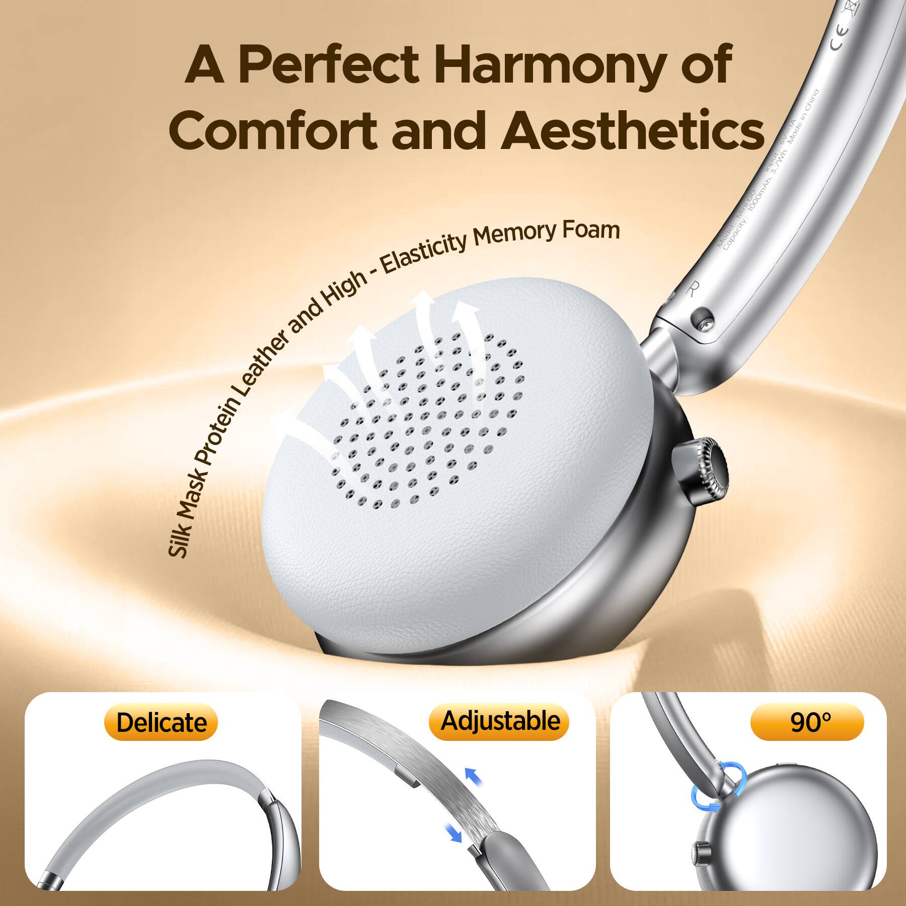 A Perfect Harmony of Comfort and Aesthetics

Silk Mask Protein Leather and High - Elasticity Memory Foam

Delicate
Adjustable
90°