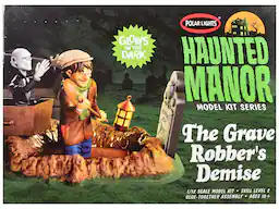 Skill 2 Model Kit Haunted Manor "The Grave Robber's Demise" Diorama Set 1/12 Scale Model by Polar Lights