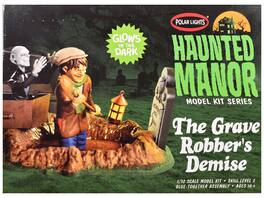 Skill 2 Model Kit Haunted Manor "The Grave Robber's Demise" Diorama Set 1/12 Scale Model by Polar Lights - Multicolor