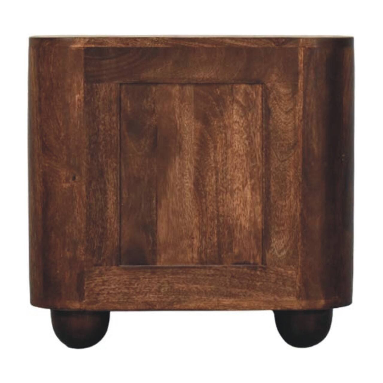 Back. Artisan Furniture - Artisan Furniture Solid Wood Marlowe Fluted Nightstand - Brown.