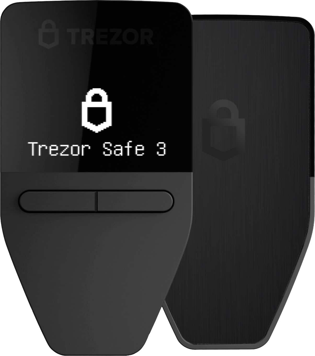 Trezor - Safe 3 - Secure Element Crypto Hardware Wallet - Cosmic Black - Front_Zoom