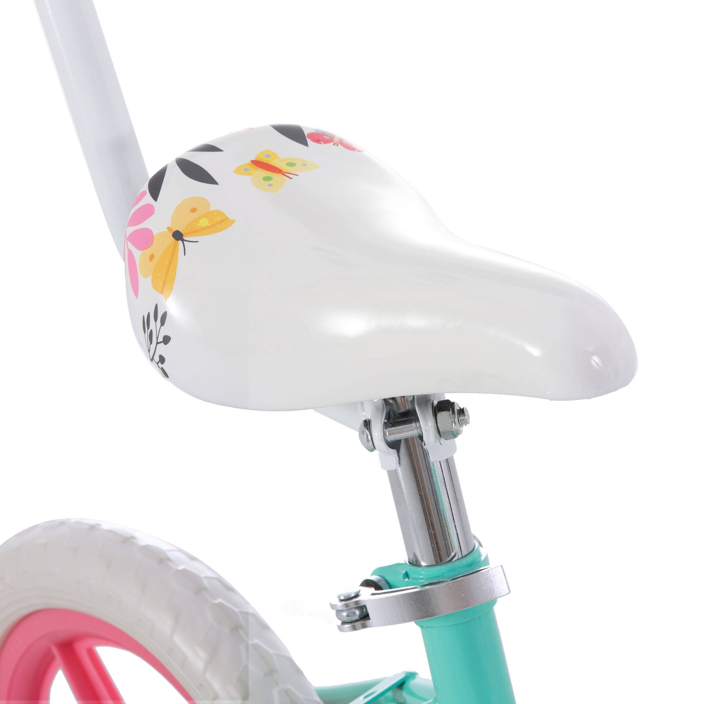 Alt View 5. JOYSTAR - JOYSTAR Voyager 12" Kids Bike for Boy Girl Ages 2-4 Training Wheels & Detachable Parent Push Handle, Children Bike Green - Green.