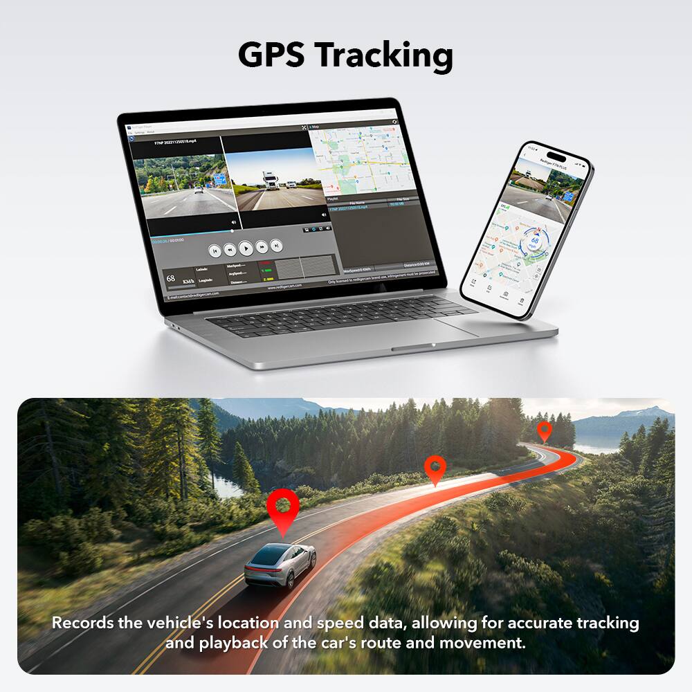 GPS Tracking

Records the vehicle's location and speed data, allowing for accurate tracking and playback of the car's route and movement.