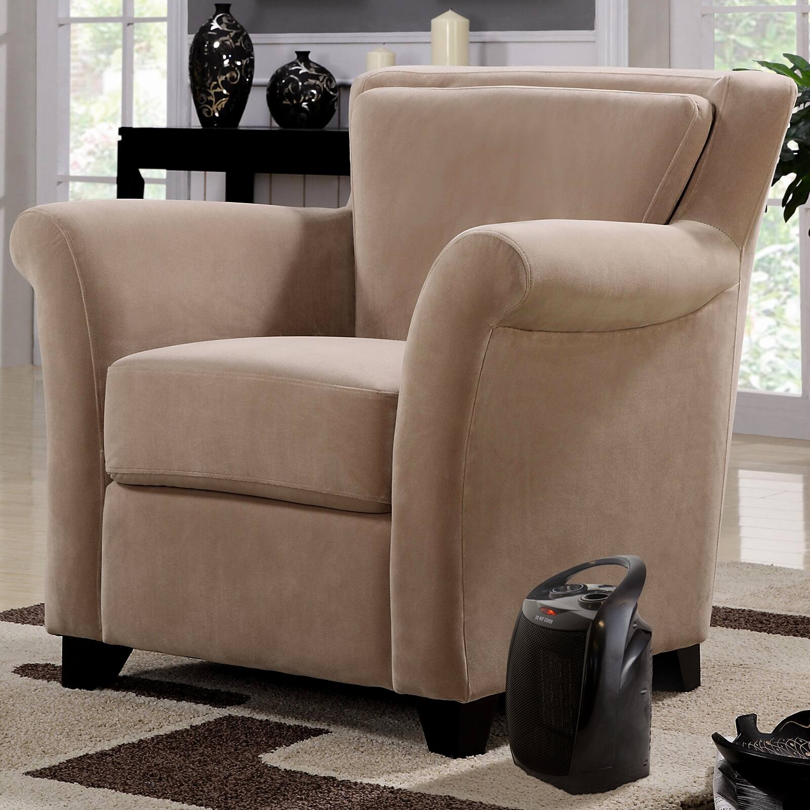 Alt View 2. VieAir - Vie Air 1500W Portable 2 Settings Black Ceramic Heater with Adjustable Thermostat - Black.